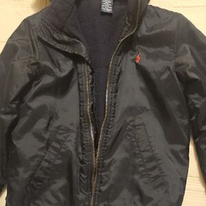 Polo by Ralph Lauren Black Windbreaker with Red Logo